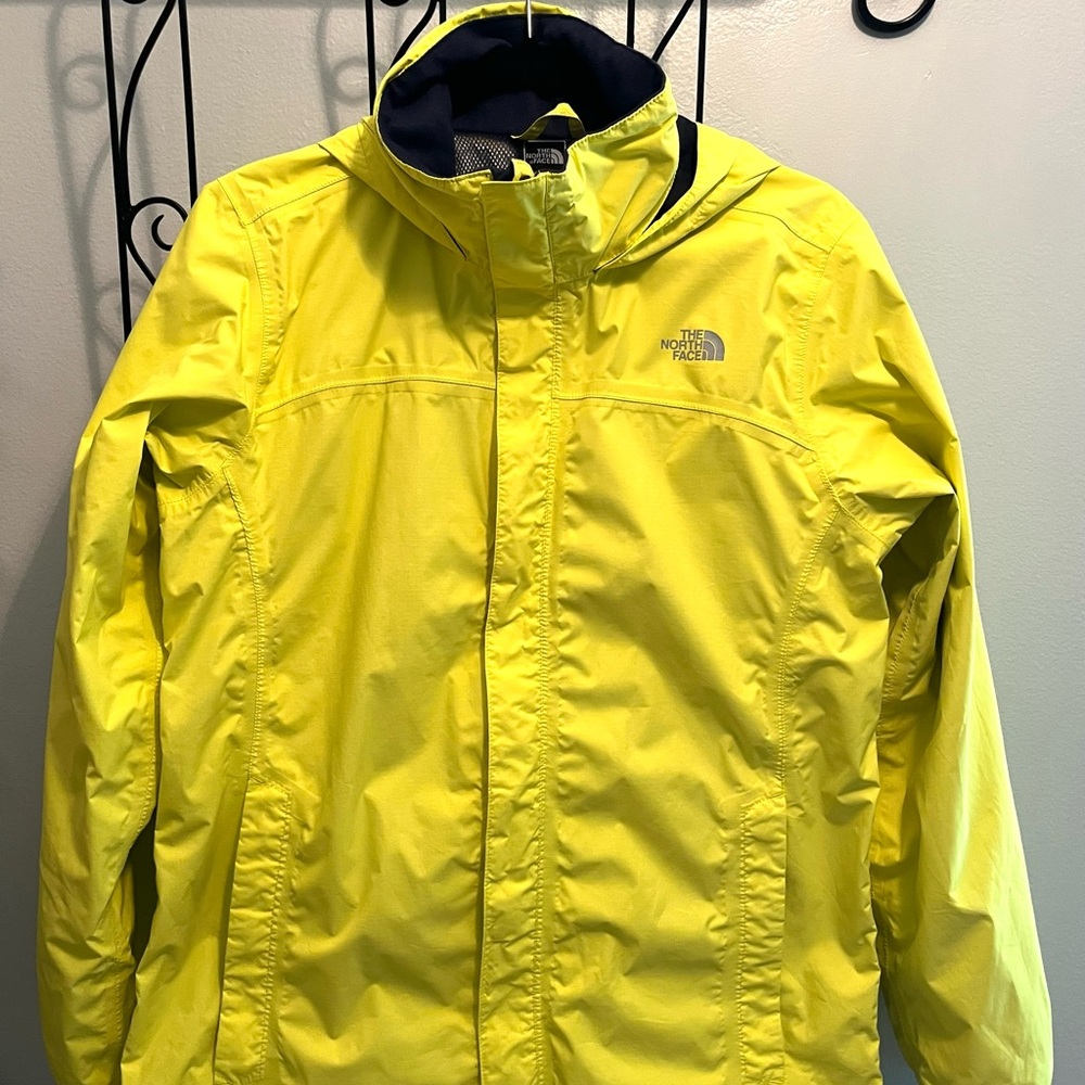 The North Face Yellow Raincoat Hooded Jacket Kids(XL18/20) or Women (S/M)